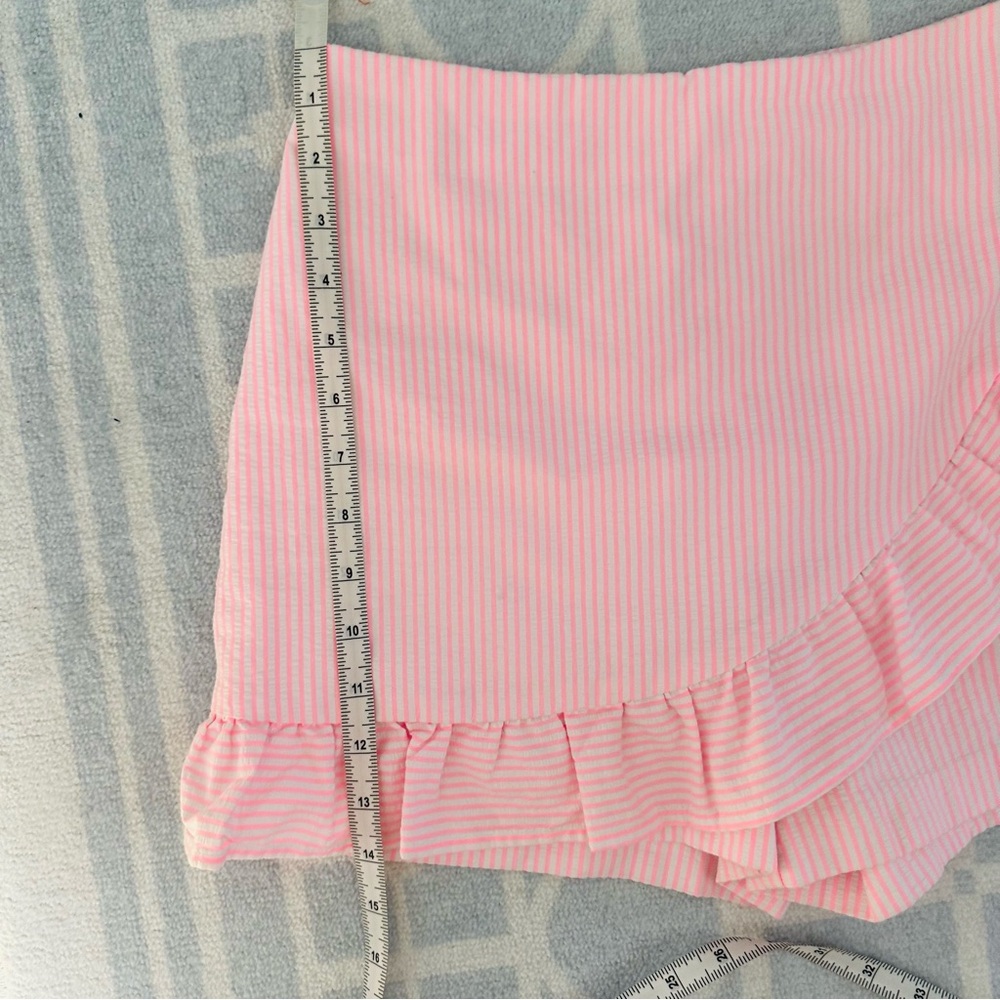 Lilly Pulitzer Faye Skort in Capri Coral Seersucker size 0 like new - Picture 11 of 14